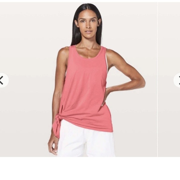 Lululemon “To The Point” Tank Top Women’s Size 6 Glossy Coral Activewear NWT - Picture 2 of 10